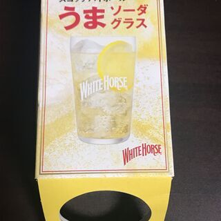 【新品・未使用】WHITE HORSE うまソーダグラス（非売品）の画像