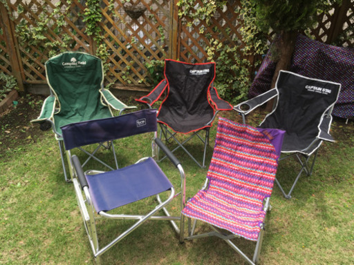 キャンプセット　椅子5脚+BBQ台+ロールテーブル