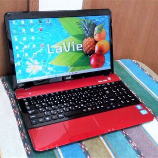 ✅送料無料！💖良上品✨/高性能🆙Core i5(ターボ)/光速☆彡SSD240GB/快適♪メモリ8GB/HDMI📺/Microsoft Offce2019📒✎/すぐ使えるWindows10♪/すぐ繋がるWi-Fi📶/DVDSマルチ(コピー可)💿/SDカードスロット🅌 /点検整備清掃済み😊/NEC LaVie LS150/F ルミナスレッド No.10710の画像