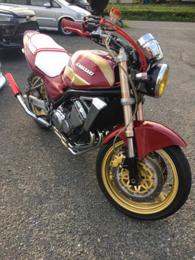 「現在他サイトにて交渉中」バリオス　1型　倒立フォーク　ZXR400流用