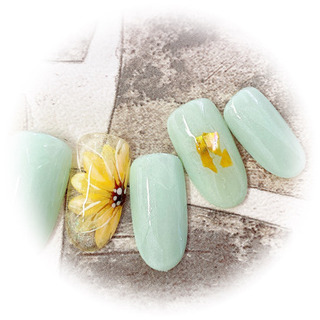 弁天町でジェルネイルデザインレッスンの画像