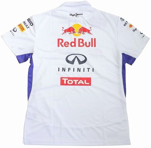 ペペジーンズ レッドブルレーシング ジッパー ポロシャツ XL