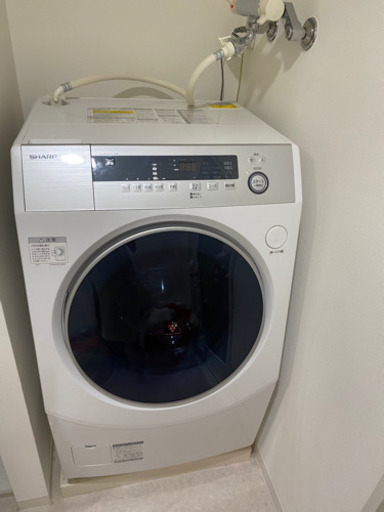 引渡先確定【6年保証付き】シャープ ドラム式 洗濯乾燥機  ES-H10B-WL
