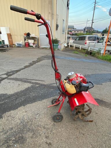 現品確認歓迎 初期不良対応し修理もします 整備済 デコンブ付でかけ易い タナカ 2サイクル 耕運機 TCA-500 移動輪付