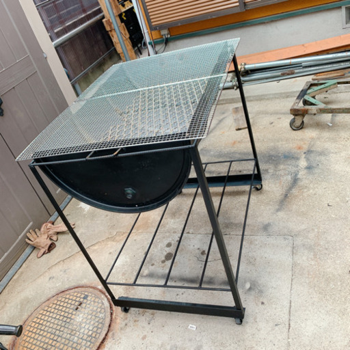 ドラム缶BBQコンロ 網 炭置き網セット 車輪付き