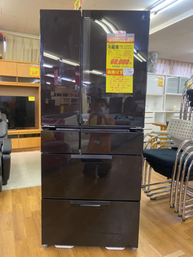 I383 SHARP 6ドア冷蔵庫　2012年式　560L