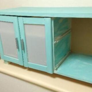 足付きテレビボード 棚 収納の画像