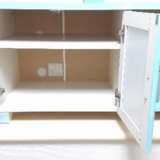 足付きテレビボード 棚 収納の画像