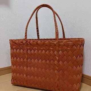 【新品未使用！おしゃれ！】クラフトバッグ　大きめ　ブラウン