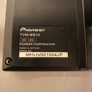 カロッツェリア TVM-W910 リアモニターの画像