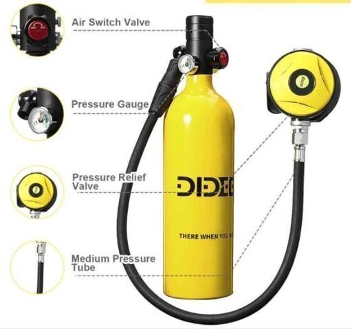 DiDEEPタンク、1Lハンドプレッシャー、キャリー、Oリング予備、フルセット