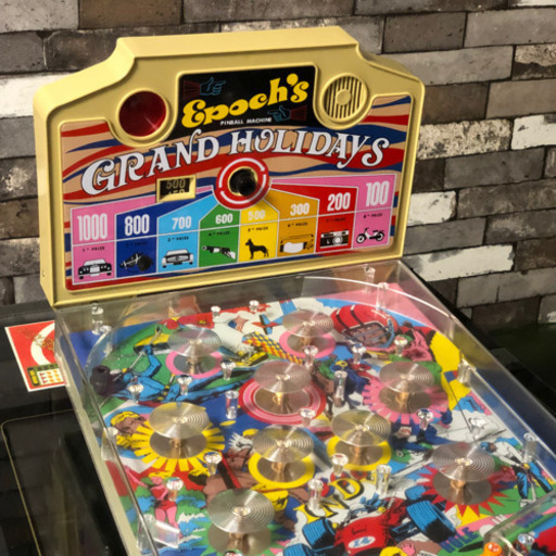 ピンボールマシン　エポック社　レトロ　アーケード　ゲーム