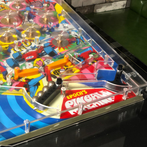 ピンボールマシン　エポック社　レトロ　アーケード　ゲーム
