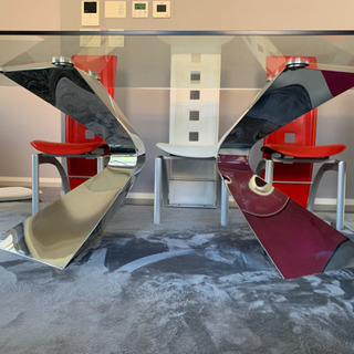 6人掛け✨ガラステーブル✨