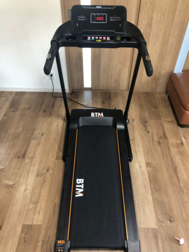 ルームランナー 電動 MAX16km/h BTM 折りたたみ 心拍数測定 ランニングマシン トレーニング