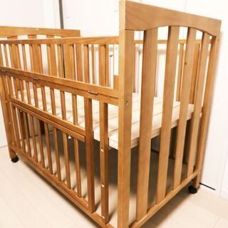 ベビーベッド 【トイザらス】【大和屋】【木製】【ミロ ベビーベッ...