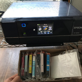 【引渡し相手決定】EPSON プリンター　未使用インクと写真用紙付き