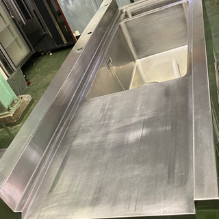 食器洗浄機用 1槽シンクゴミ籠付き