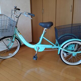 丸石サイクル　成人用三輪自転車「サンデーラブリー」SLA-B　緑...