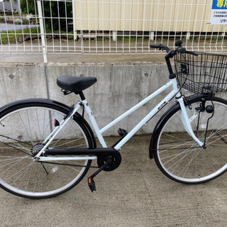 シティサイクル27インチ  通勤 通学 買い物 自転車本体 Amazon | 27.5型 6段変速・LEDオートライト付 シティサイクル