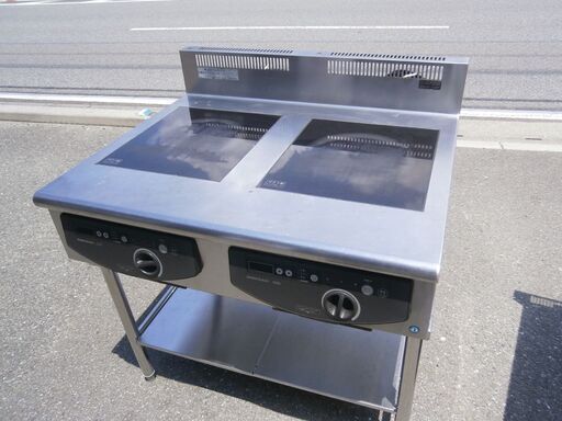 ☆中古品 ホシザキ 2連IH調理器 3相200V 2012年 HIH-55TDB IHコンロ 配送条件あり②☆
