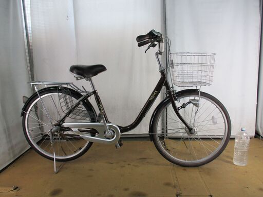★9500円★ 中古自転車 B378　LEDオートライト　3段変速　VOLOURS　ブラウン 【24インチ 】