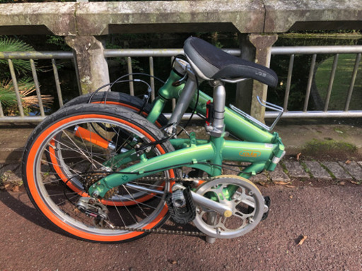 DAHON ルート　整備済みカスタム車両　爽やかなグリーンカラー