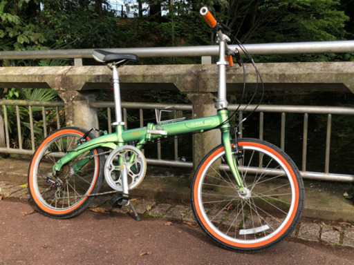 DAHON ルート　整備済みカスタム車両　爽やかなグリーンカラー
