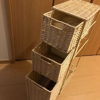 【傷・汚れなし】ニトリ　トイレ収納棚の画像