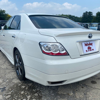 【支払い総額26.8万円】車検令和5年8月 マークX Tチェーン 車高調 TV ナビ キーレス 車検取り立て 乗って帰れる！の画像