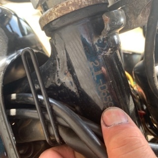 購入者決定　tw200 2JL エンジン始動　書付　日立南太田icの画像