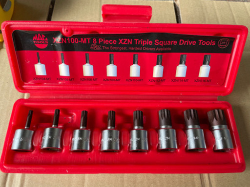 【決まりました】中古　工具　MAC TOOL トリプルスクエアビットセット 8pc