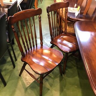 【愛品館八千代店】カリモク　コロニアルシリーズ　ダイニング5点セット　④【愛八DN】の画像