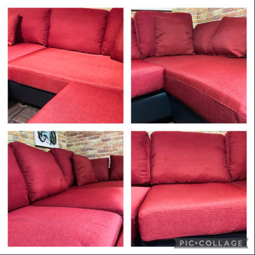 ☑️ジモ売約済み【ジモ割り10%→ ￥16,000】5万円ワイドカウチ3人掛けソファーAQUA エスハウス