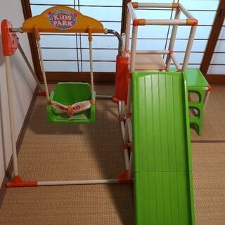 【直接取引のみ】キッズ用ジャングルジム/ブランコ/ロングスロープセットの画像