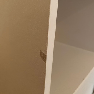 3段カラーボックス.扉付き、ホワイトの画像