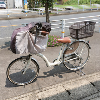 子ども乗せ自転車✨前乗せチャイルドシート✨3段階変速ギア付き✨2...