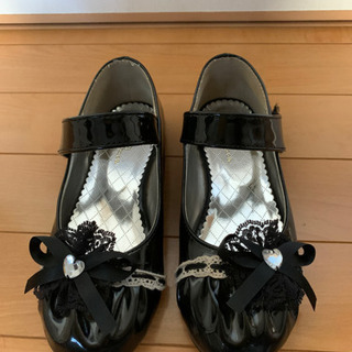女の子用　フォーマルシューズ　22cmの画像