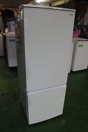 SHARP 18年式 SJ-DA17D-W 167L 冷蔵庫 単身サイズ エリア格安配達
