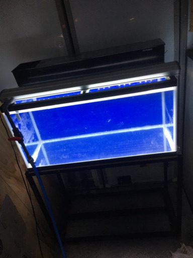 お話し中90cm水槽背面ブルーセット