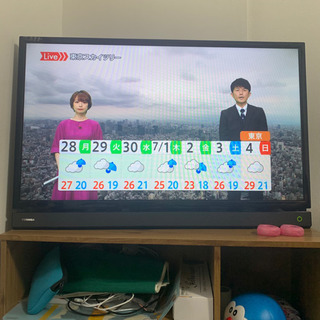TOSHIBA 2016年製　Regza 32inch 液晶テレビ+テレビ台の画像