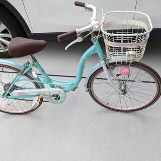 女の子用　22インチ　時自転車　中古