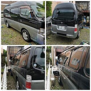 車検更新しました。スタッドレスタイヤ付きキャラバン12人乗りディーゼル車の画像