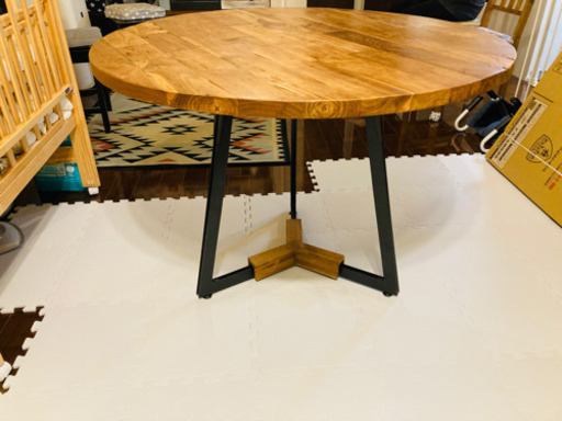 ジャーナルスタンダードファニチャー　1点物ダイニングテーブル　丸テーブル　円卓