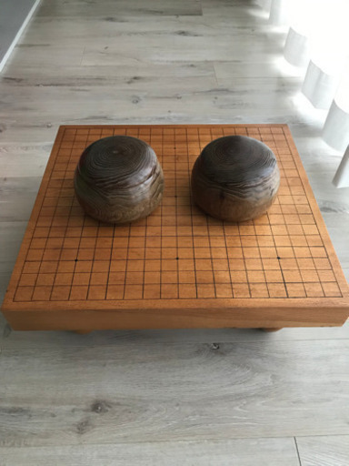 【良品】囲碁盤　碁石付