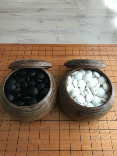 【良品】囲碁盤　碁石付