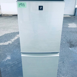 ②1713番 シャープ✨ノンフロン冷凍冷蔵庫✨SJ-PD14T-N‼️