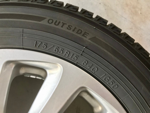 スタッドレス ワンシーズン使用 4本セット 175/65R15
