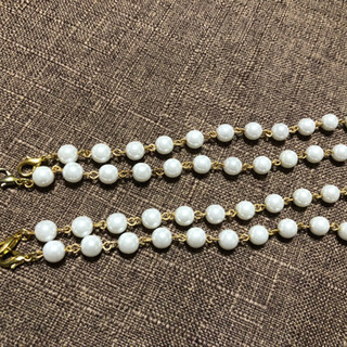 【美品】パール風チェーンストラップ各種の画像
