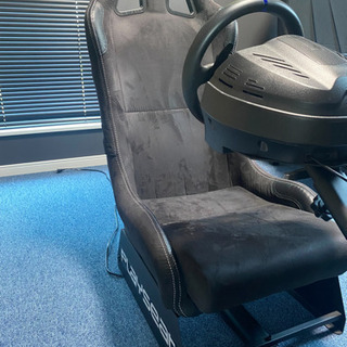 【2点セット】T300RS レーシングホイール&コックピットプレイシートの画像